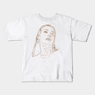 Girl minimalism art lines Kids T-Shirt